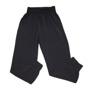 High Waist Slant Pocket Black Jogger Style Pants‎ Size M